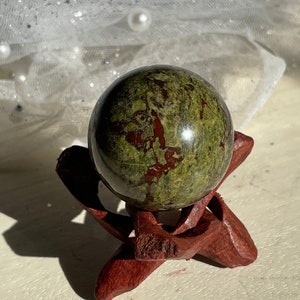 35mm DRAGON BLOOD Stone Polished Sphere Ball from Western Australia/Bloodstone Sphere/Dragon Blood Stone/Gemstone Sphere/Crystal Ball