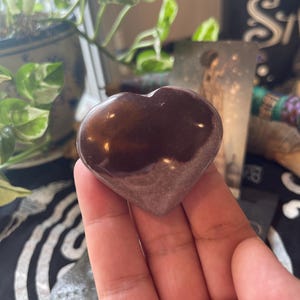 Shiva Lingam Polished Heart Carving/Chakra Stone/Shiva Lingam Crystal/Gift Idea/Spiritual Stone/Shiva Stone/Shiva Lingam