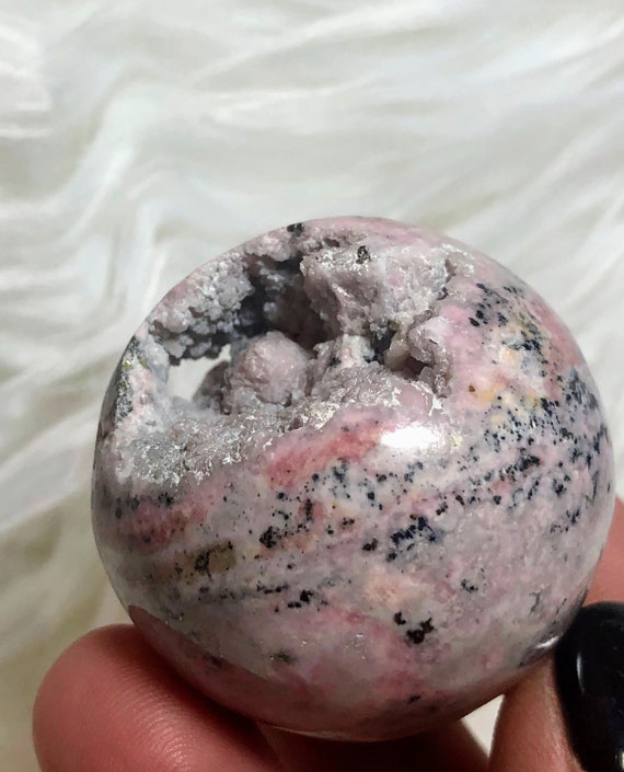 Rhodochrosite Polished Sphere from Peru