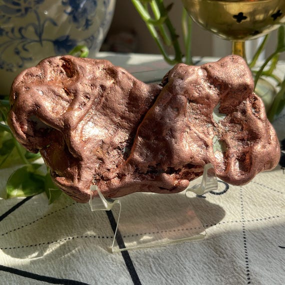 Over 1 lb  4.7" NATIVE COPPER NUGGET Keweenaw Peninsula Michigan over 1 lb./Rocks and Mineral Collectors/Gift Idea/Copper Collector/Display