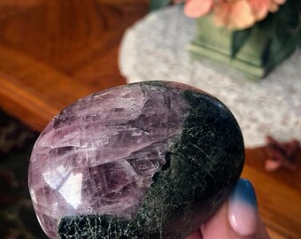 2.6" Anhydrite Palm Stone from Madagascar