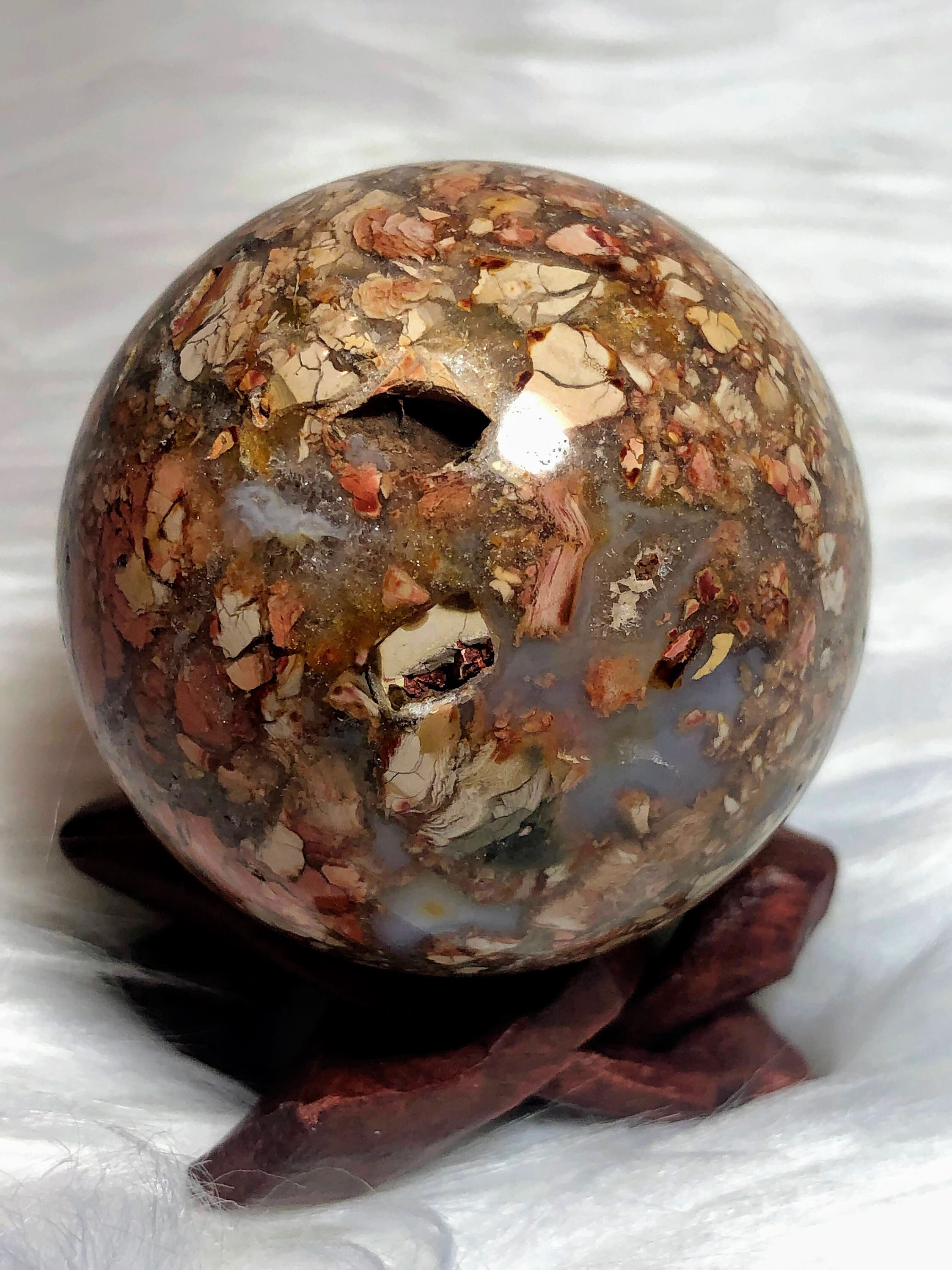 Ibis Jasper Sphere - Etsy