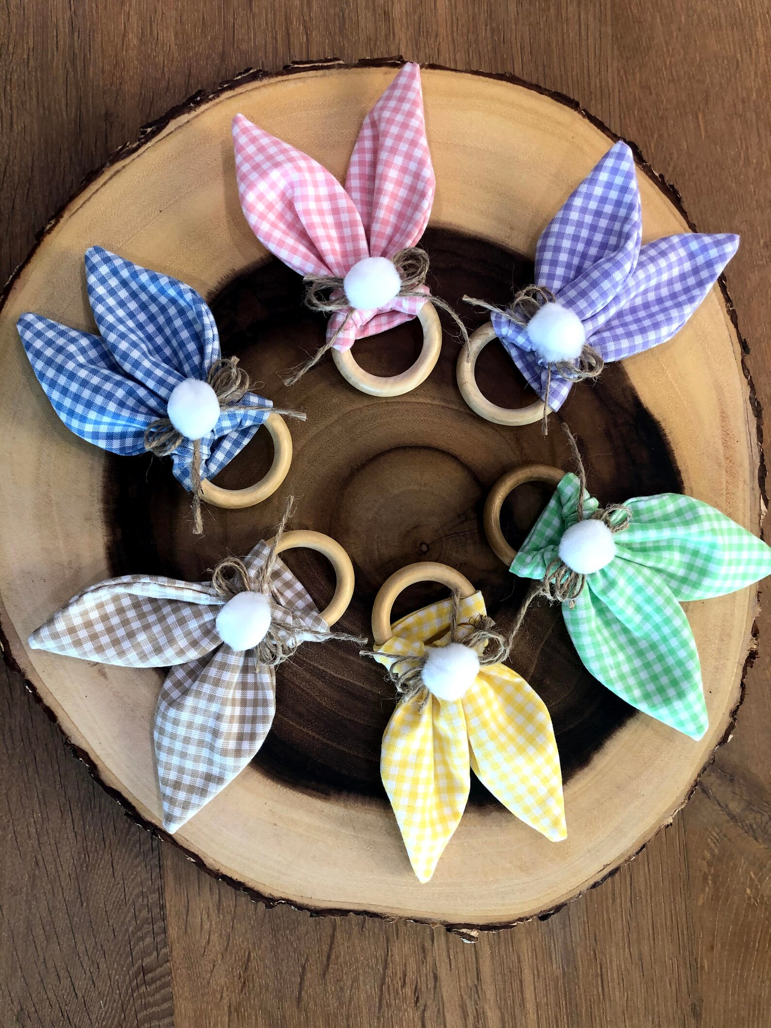 Easter napkin rings Bunny ears Easter Decor Table decor Etsy