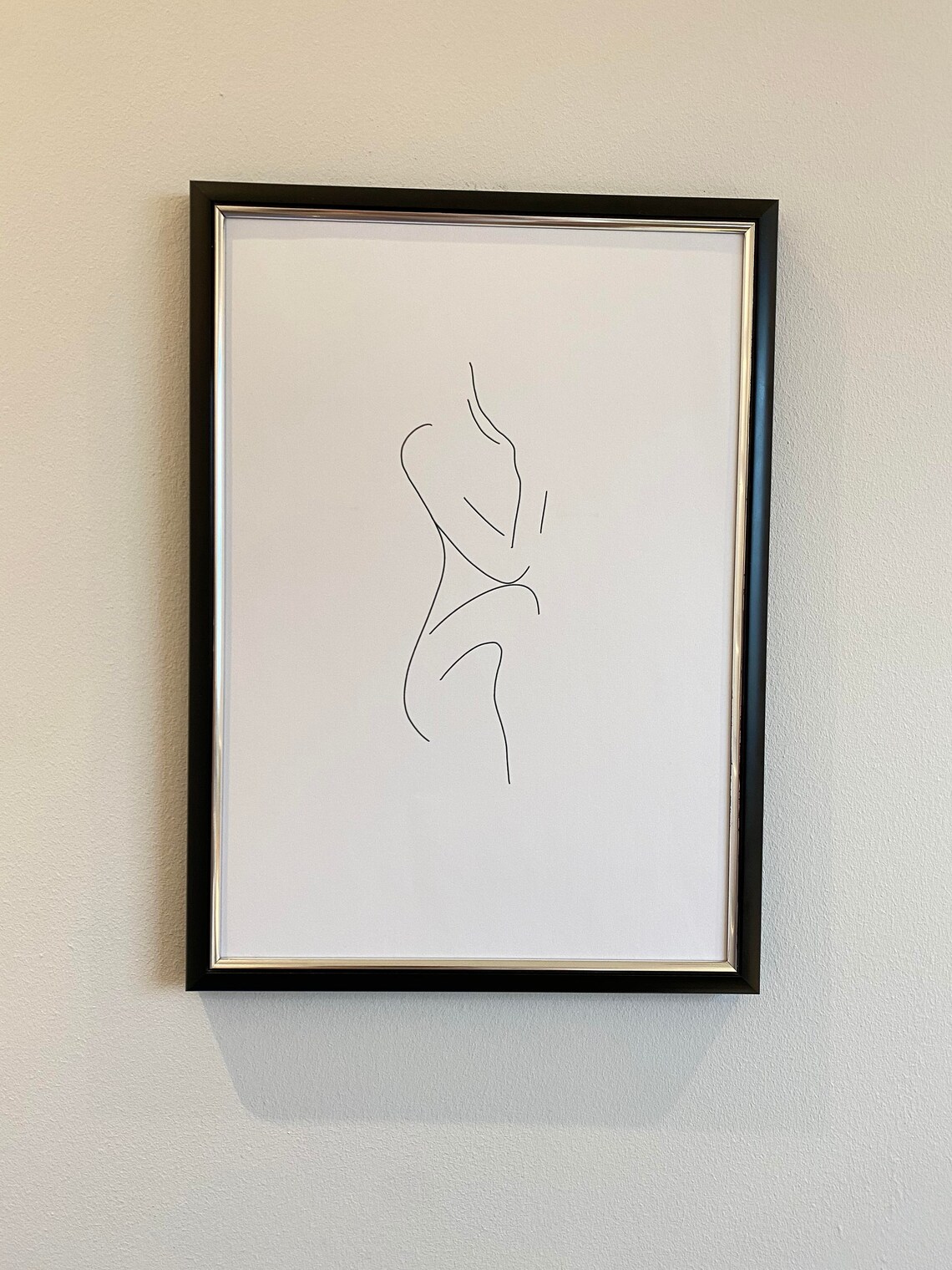 Female Line Art Home Decor Wall Art Gallery Wall A4 Etsy