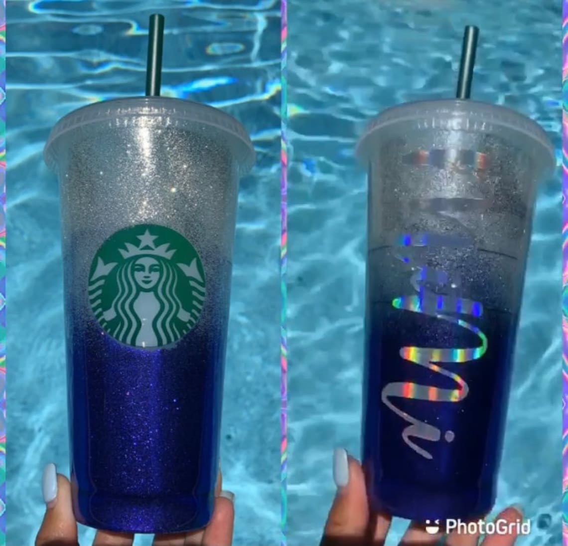 Ombre Glitter Starbucks Cup Customizable Etsy