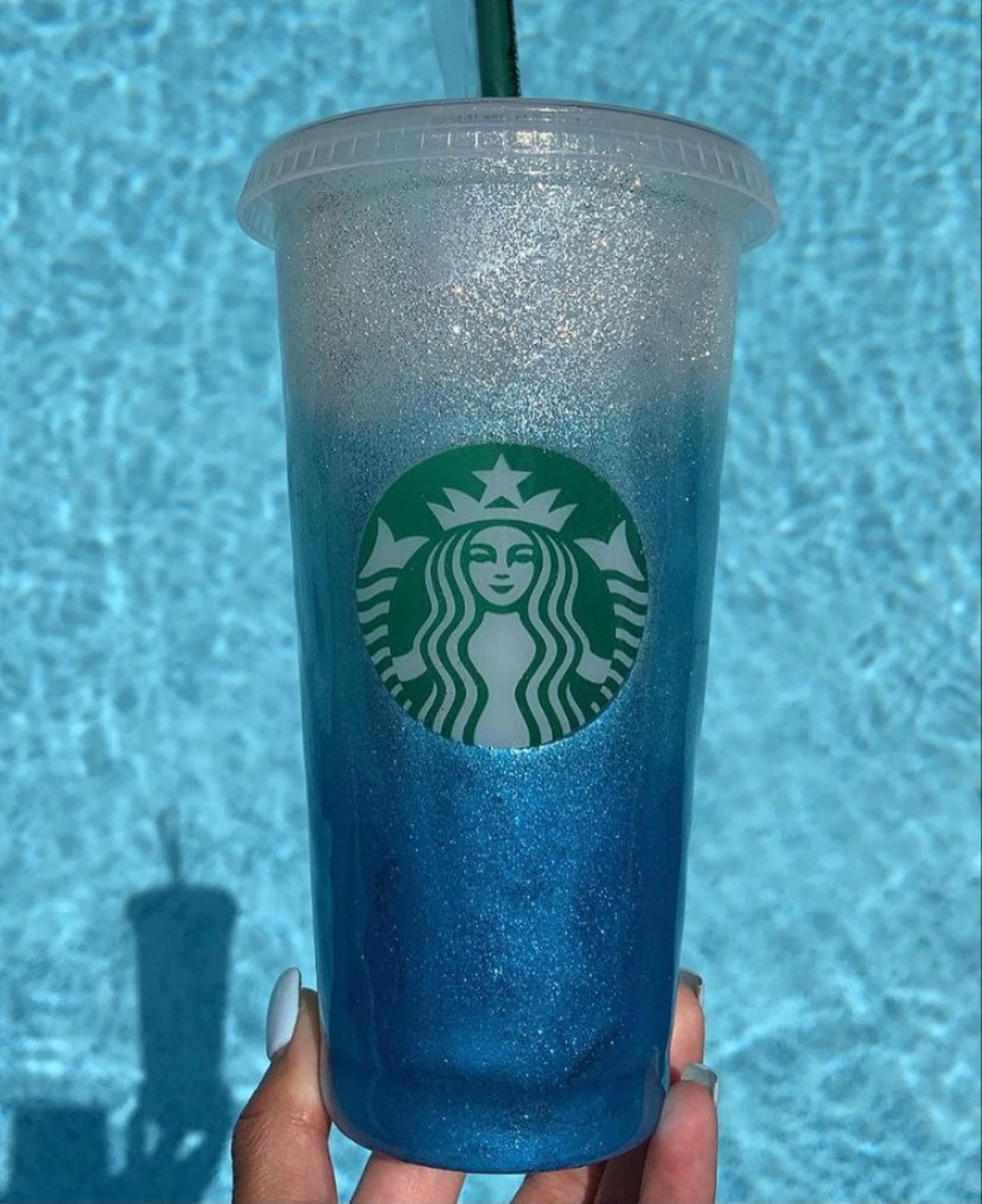 Ombre Glitter Starbucks Cup Customizable Etsy