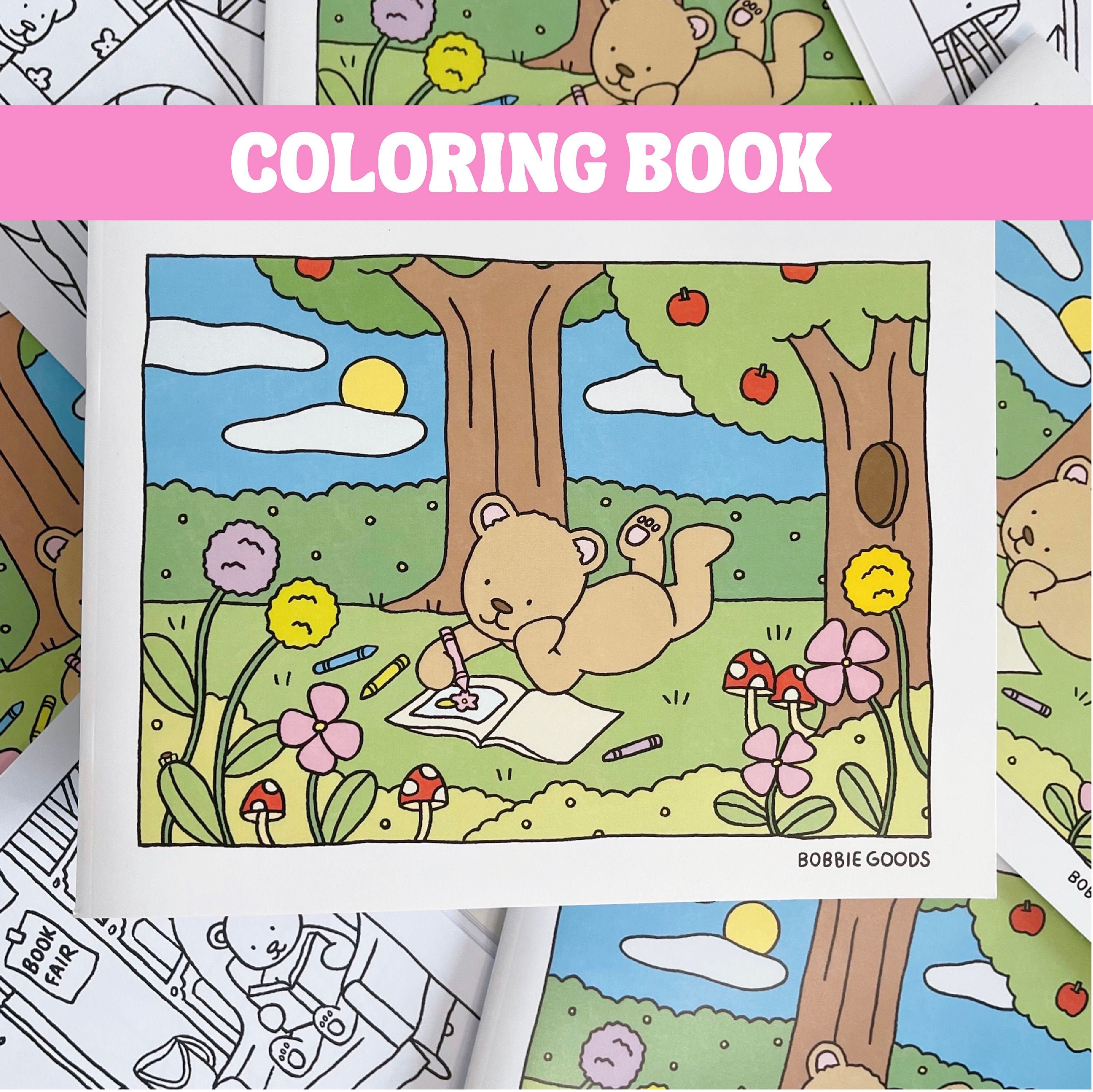 Kit Imprimible Bobbie Goods Librito Libro Colorear Pintar