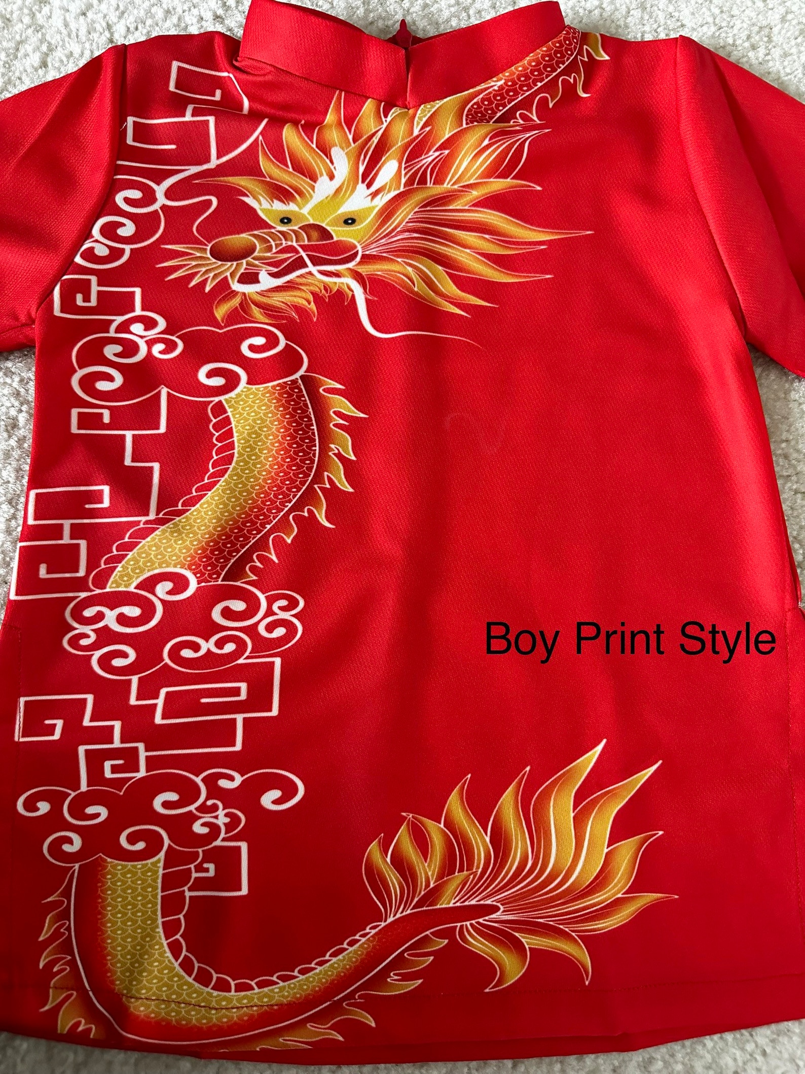 Dragon Print Ao Dai Matching Men and Boys - Etsy