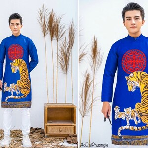 Modern Men Ao Dai - Various Designs and Colors