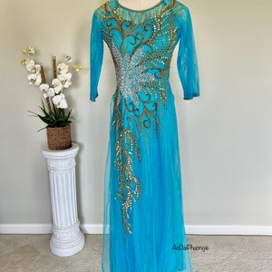 Women Ao Dai - Special Occasion in Sky Blue - Size XL