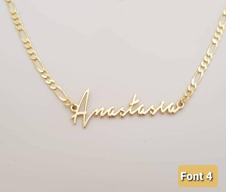 Personalized jewelry 14k Solid gold name necklace Personalized Gift Gold name necklace Name necklace Name necklace Gift for Her
