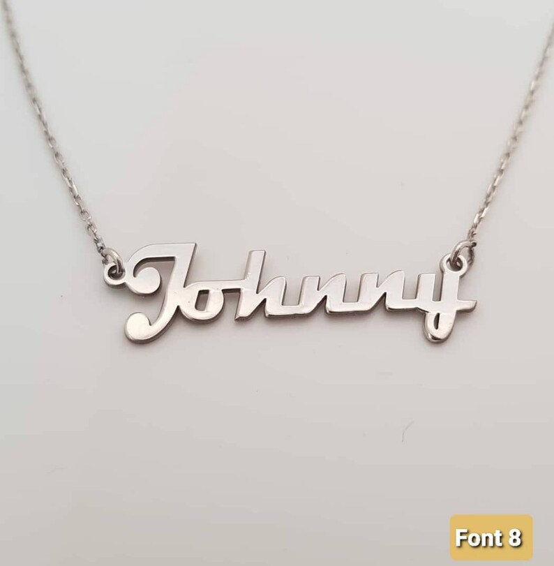Personalized jewelry 14k Solid gold name necklace Personalized Gift Gold name necklace Name necklace Name necklace Gift for Her