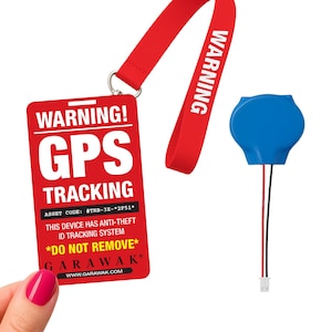 Gepersonaliseerde gps-bagagelabelset met sleutelkoord en waarschuwingslabels | Pakket waterdichte beveiligingsstickers | Met of zonder gps-tracker |