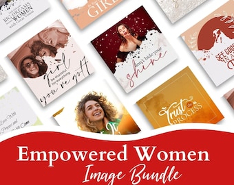 Positive Social Media Posts, 100+ Instagram Post Templates, Engagement Posts, Mental Health Templates, Motivational Quote, Instant Download