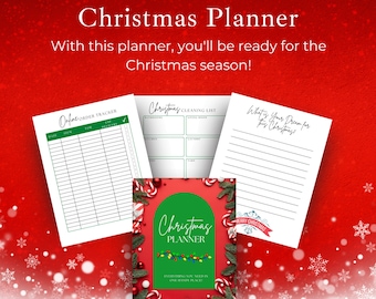 Christmas Planner, Gift Tracker, Stocking Stuffers, Holiday Planner, Budget Planner, Christmas Gift List, Christmas To Do List, PDF