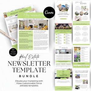 Real Estate March 2023 Newsletter, March Newsletter, Realtor News, Real Estate Farming, Real Estate Newsletter, Canva Template, Realtor Mail