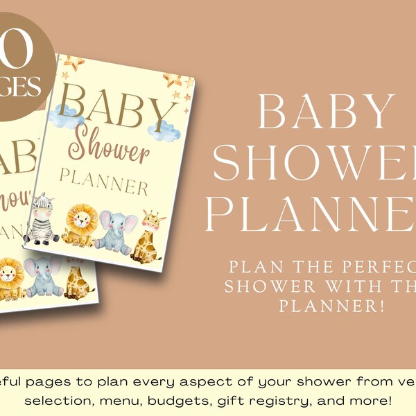 Baby Shower Planner Etsy