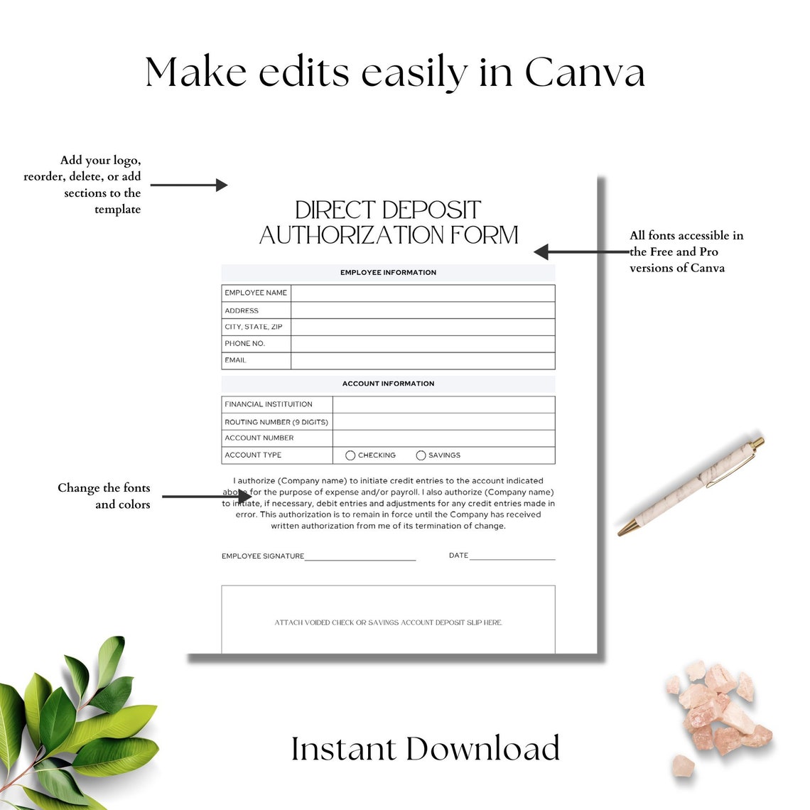 New Hire Paperwork Template: Employee Onboarding Forms (canva Editable ...