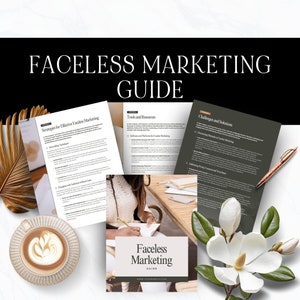 Faceless Marketing Starter Guide: Canva Ebook Template (Digital Download)