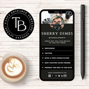 Instagram Bio Link Template, Canva Link in Bio Template, Bio Link Website Template, Instagram Bio Link Website, Instagram Bio Link Canva
