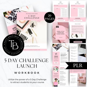 5-Day Challenge Workbook: Canva Templates with PLR (Instant Download)