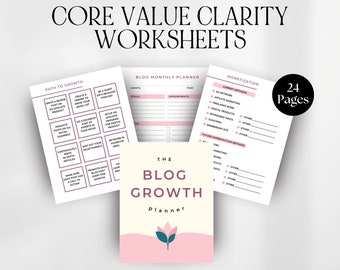 Blog Content Planner - Printable Calendar and Tracking Sheets