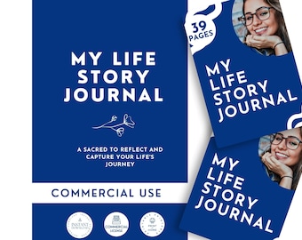 My Life Story Journal: 39-Page Legacy Memory Workbook (Commercial Use)
