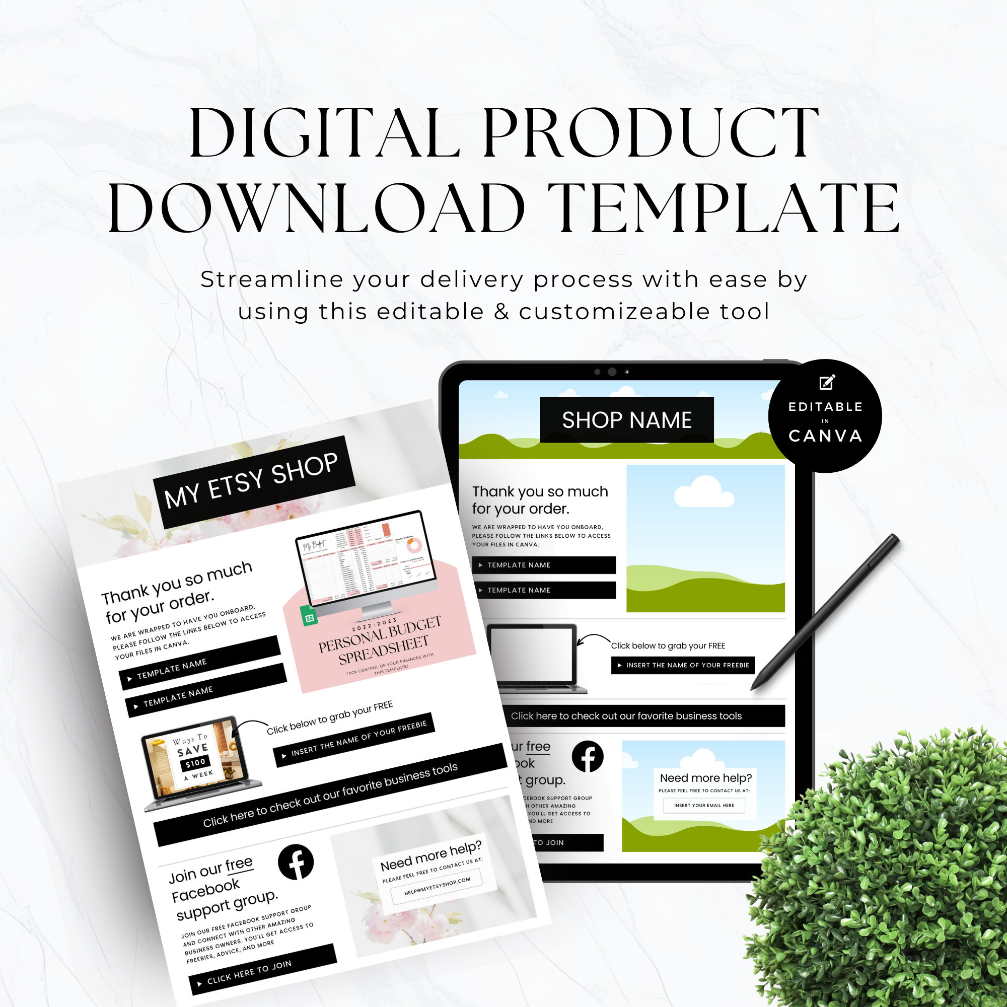 Download Instruction Template for Digital Product Sellers Page to Download Instruction Template for Digital Product Sellers Page to