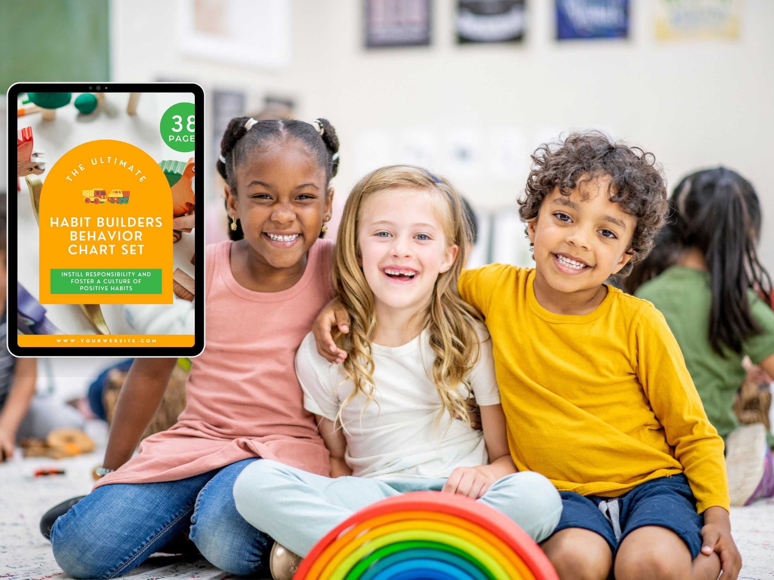 Color Behavior Chart Printable, Kids Reward Chart, Consequence Chart