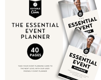 Canva Event Planner Template: 40-Page Business Bundle (Instant Download)