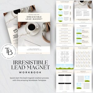 Editable Lead Magnet Canva Template for Coaches, Course Creators & Bloggers, Freebie, Workbook PDF Download, Canva Editable Template, PLR