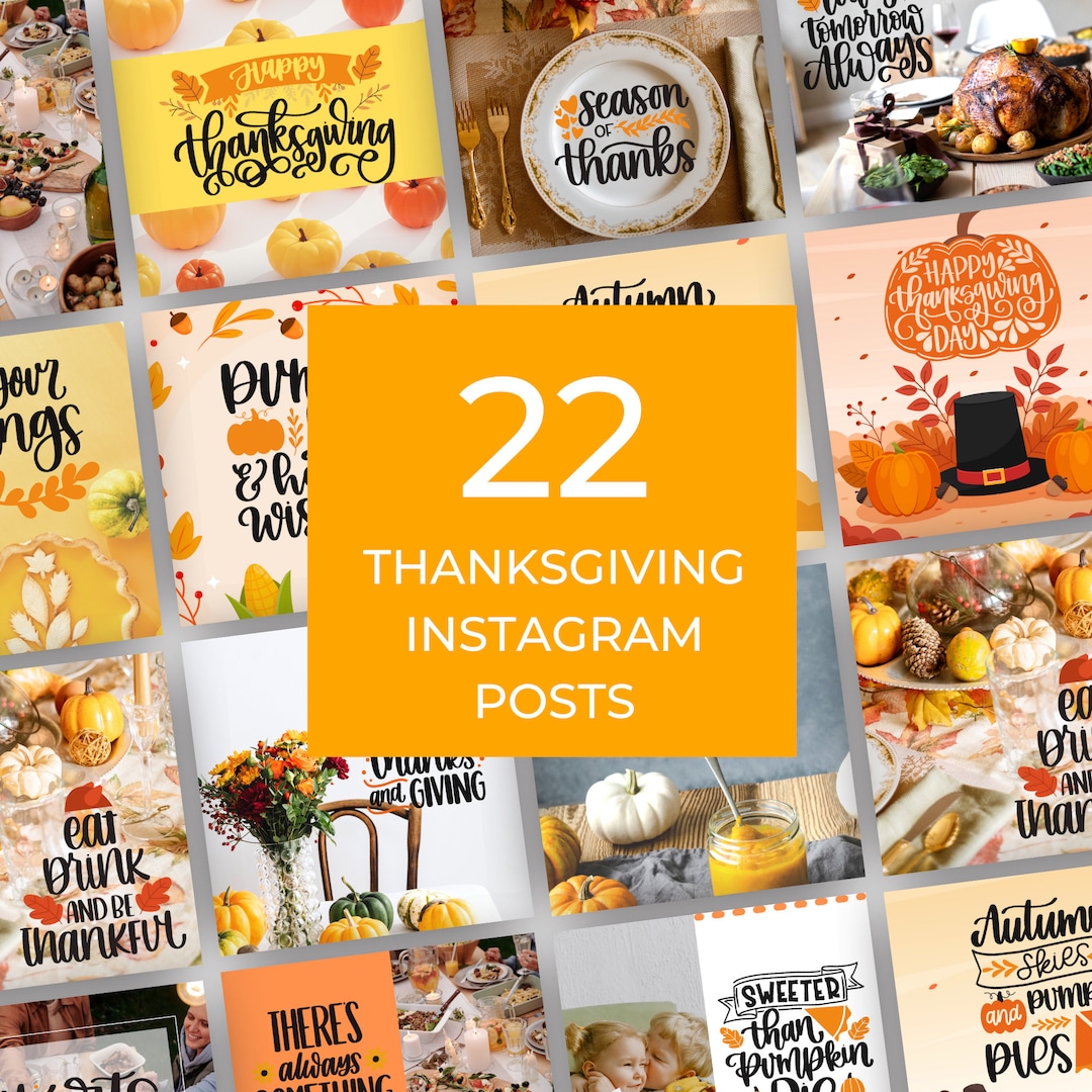 Thanksgiving Social Media Posts, Fall Instagram, Social Media