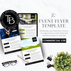 Event Planning Flyer Template, Speaker Canva Template, Editable Design, Mothers Day, Customizable Party Venue Planner, Marketing Promotion