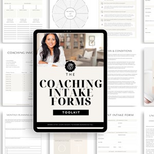 Life Coaching Intake Form, Wheel Of Life, Coaching Agreement Template, Client Coaching Form, Contract Template, Intake Forms, Business Forms