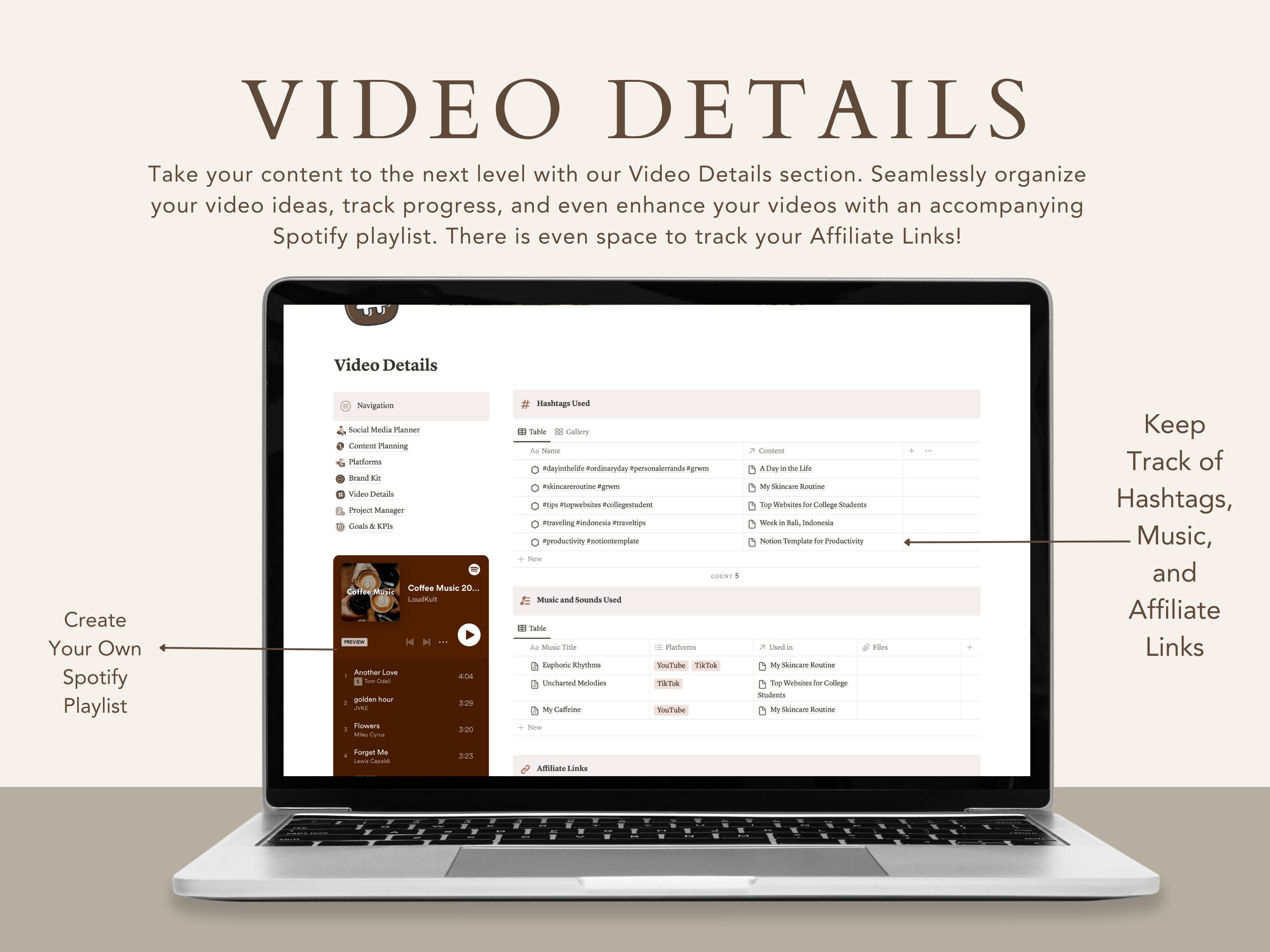 Notion Template Etsy Products Dashboard Template Business Etsy
