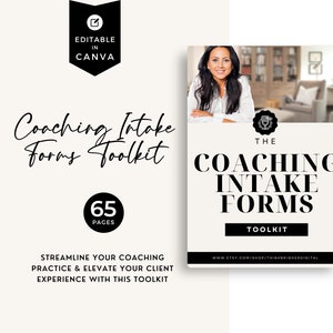Life Coach Intake Forms, Coaching Intake Forms Worksheet, Life Coaching Tools, Editable Canva Templates, Self Love Workbook, Wheel Of Life