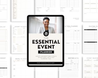 Event Planner Canva Template: 40-Page Printable Organizer (Digital Download)