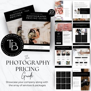 Wedding Photography Pricing Guide Template | Instant Download | Price List | Pricing Sheet | Canva Template | Wedding Flyer | User Friendly