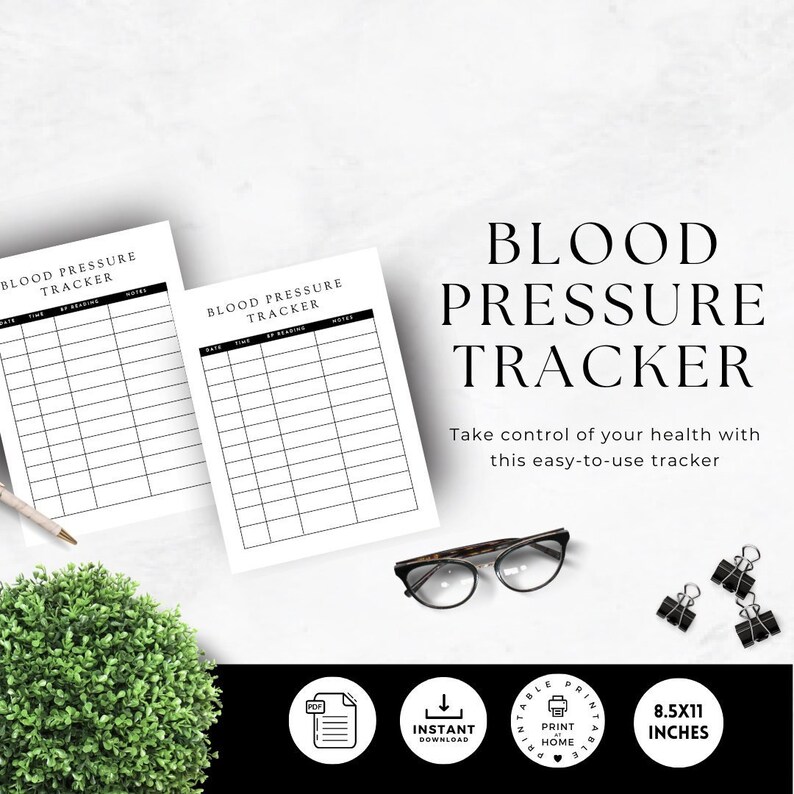 Blood Pressure Printable Tracker Blood Pressure Chart Printable High Blood Pressure Printable Tracker Blood Pressure Chart Printable High