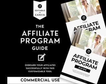Affiliate Program Guide Canva Template: Lead Magnet Ebook (Digital Download)