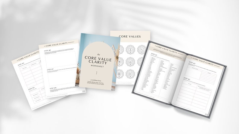 Core Values Worksheet, SW - Etsy