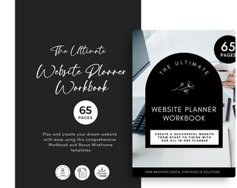 Website Planner Workbook: 65-Page Website Design Templates (PDF)