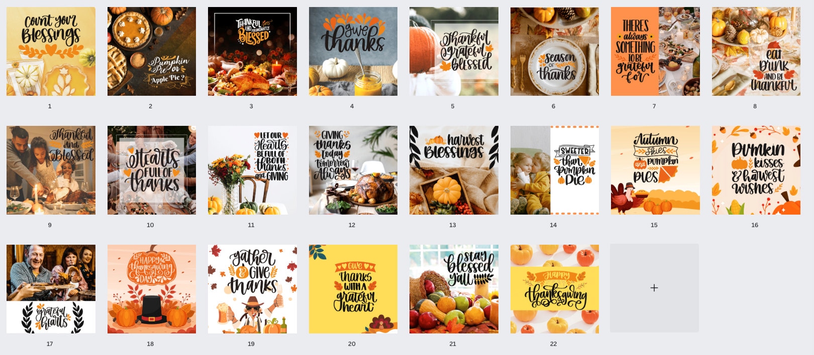 Thanksgiving Social Media Posts, Fall Instagram, Social Media