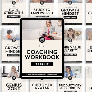 Life Coaching Arbeitsbuch, Selbstliebe, bearbeitbares Canva Life Coaching Vorlagenpaket, Werkzeuge und Ressourcen, für Sie abgeschlossen Ziel persönliche Entwicklung