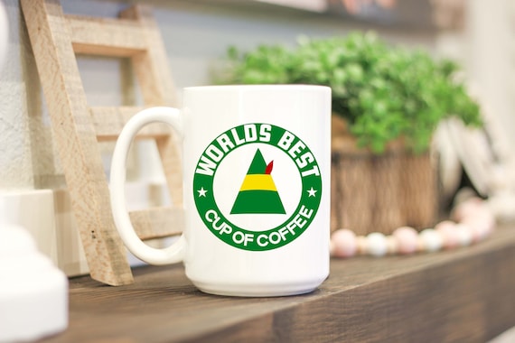 World's Best Cup of Coffee, Elf, Christmas Mug