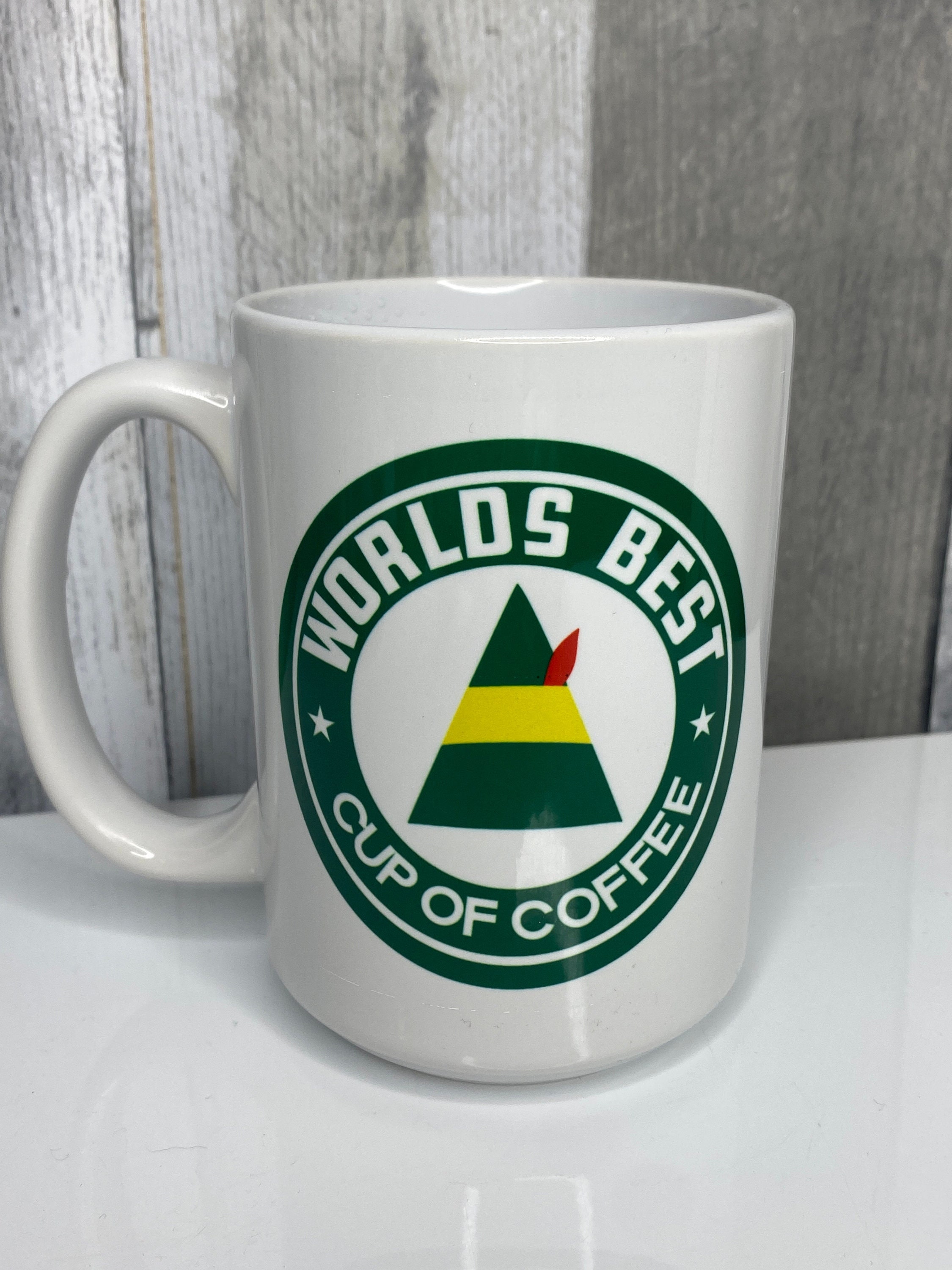 World's Best Cup of Coffee Elf Christmas Mugs Christmas Etsy