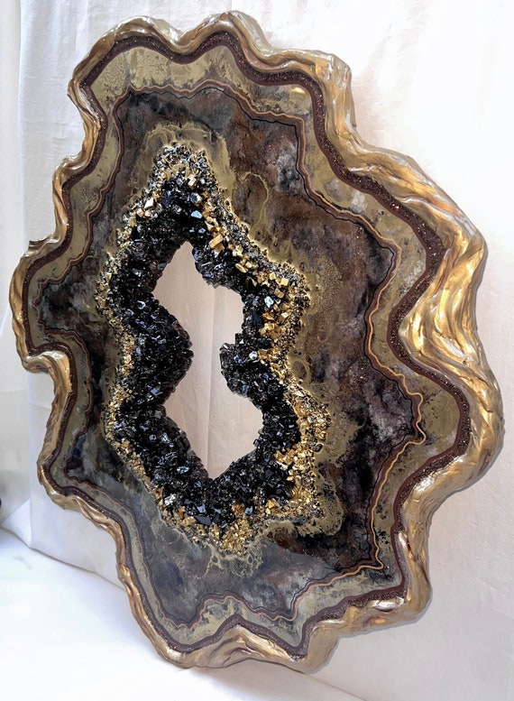Geode Resin Art Wall Art Resin Art Wall Decor - Etsy