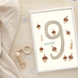 My First Year Poster | Babys First Year Photo Poster | First Birthday Milestone Poster | printable | digital download | olioli