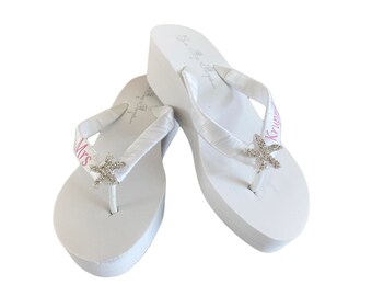 wedding flip flops for bride