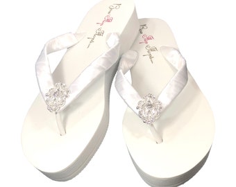 small wedge flip flops